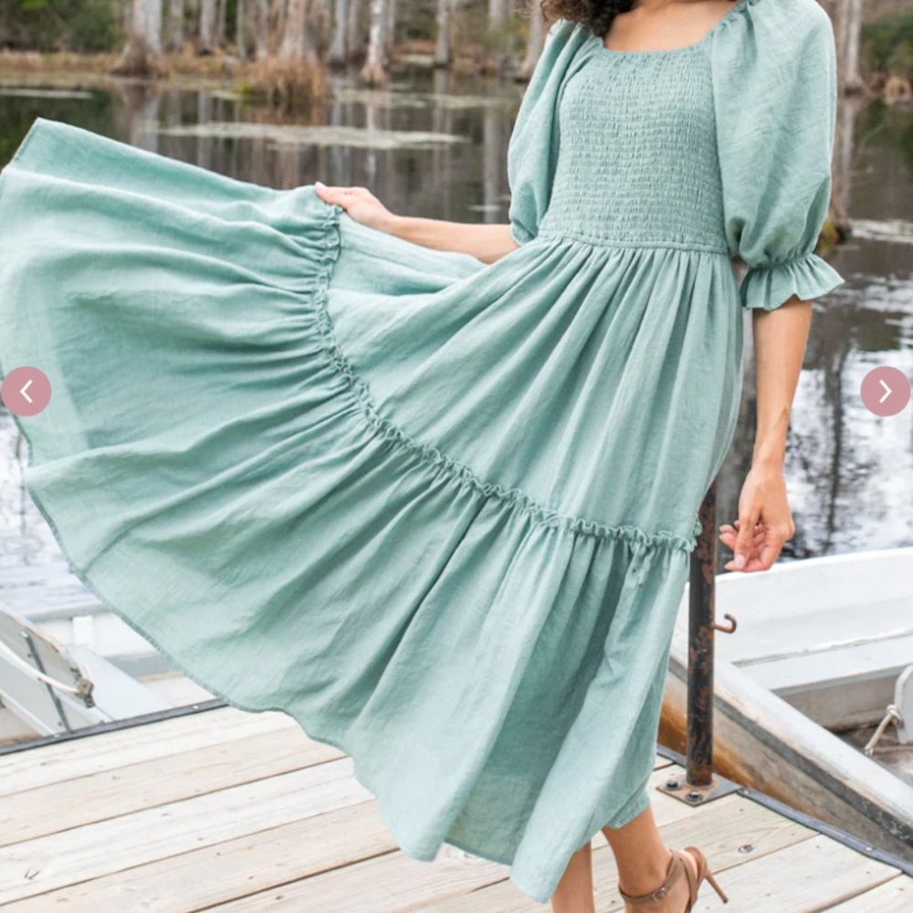 Ivy City Co Lani Dress in Eucalyptus, size 2x EUC